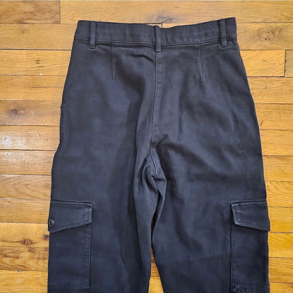 Aritzia Wilfred Free Black Modern Cargo Cotton Blend Utility Pant size 6 - Picture 8 of 12